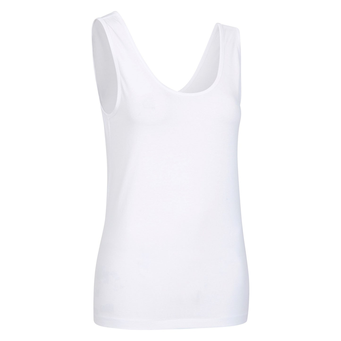 White - Side - Mountain Warehouse Womens-Ladies Organic Scoop Neck Vest Top