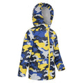Pale Yellow - Pack Shot - Mountain Warehouse Childrens-Kids Raindrop Camo Waterproof Jacket And Trousers Set