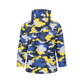 Pale Yellow - Close up - Mountain Warehouse Childrens-Kids Raindrop Camo Waterproof Jacket And Trousers Set