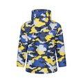 Pale Yellow - Close up - Mountain Warehouse Childrens-Kids Raindrop Camo Waterproof Jacket And Trousers Set