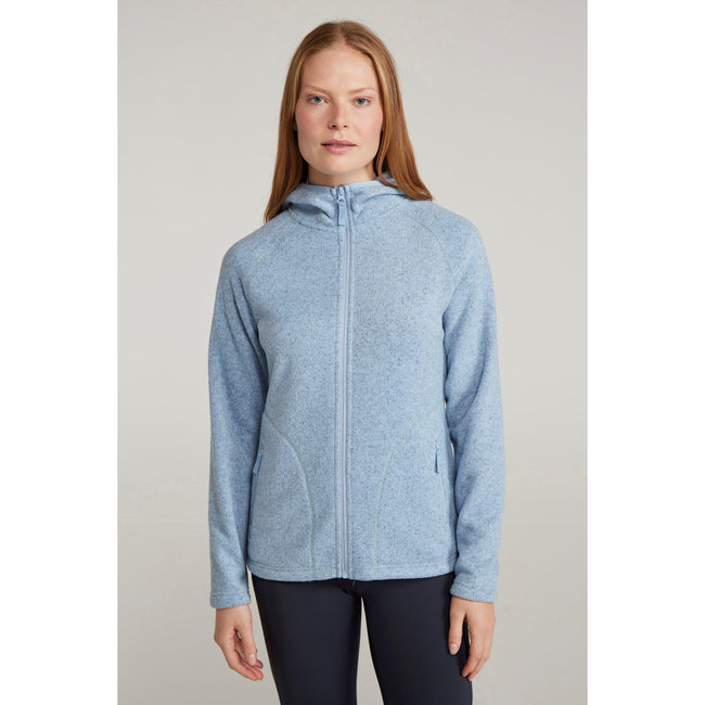 Pale Blue - Front - Mountain Warehouse Womens-Ladies Nevis Full Zip Hoodie