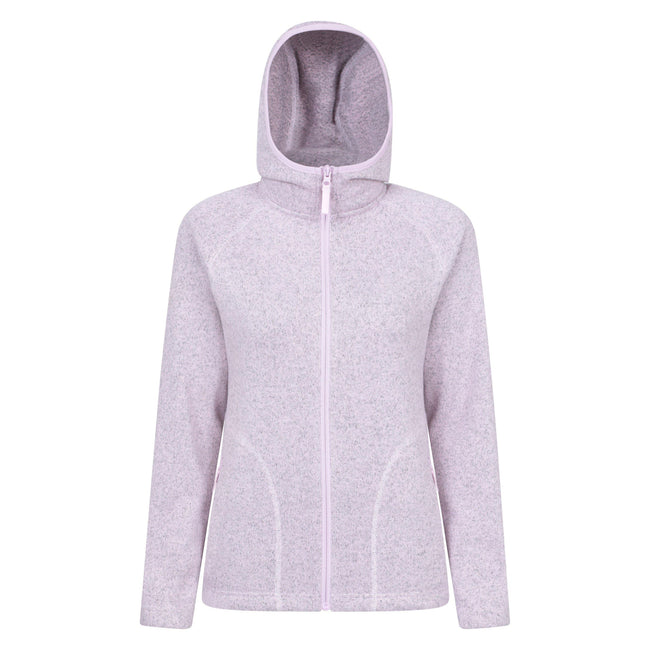 Light Pink - Front - Mountain Warehouse Womens-Ladies Nevis Full Zip Hoodie