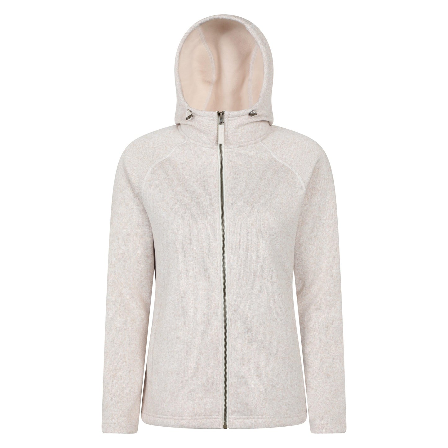 Beige - Front - Mountain Warehouse Womens-Ladies Nevis Full Zip Hoodie