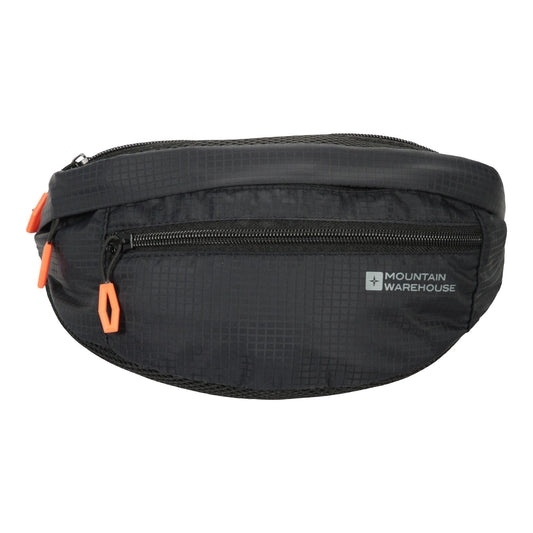 Black - Front - Mountain Warehouse Mission Bum Bag