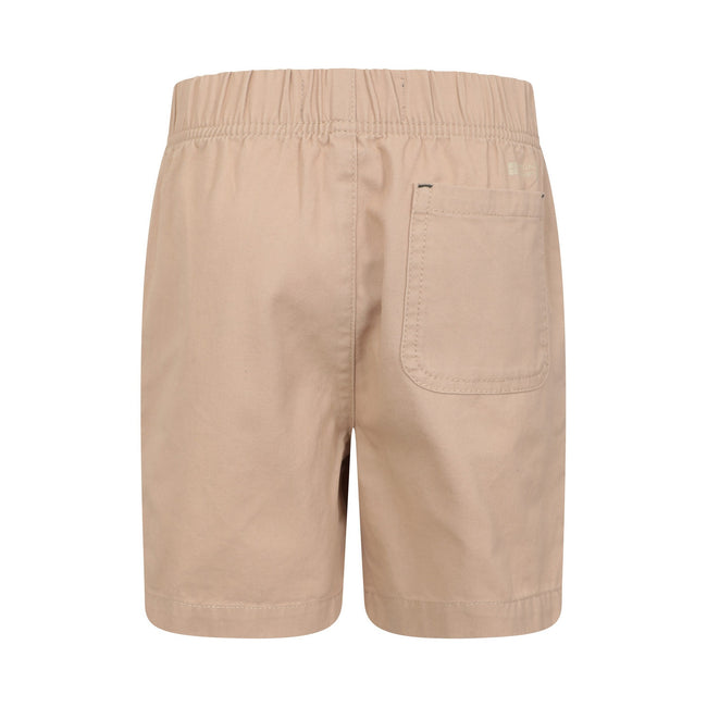 Beige - Back - Mountain Warehouse Childrens-Kids Waterfall Organic Shorts