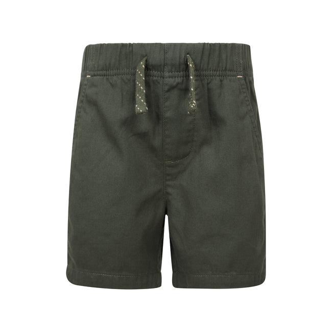 Khaki Green - Front - Mountain Warehouse Childrens-Kids Waterfall Organic Shorts