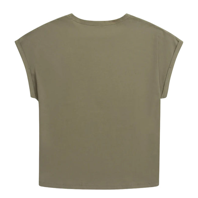 Khaki Green - Back - Animal Womens-Ladies Holly Logo Organic T-Shirt