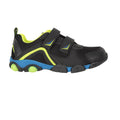 Black-Lime Green - Front - Mountain Warehouse Childrens-Kids Light Up Trainers
