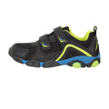 Black-Lime Green - Pack Shot - Mountain Warehouse Childrens-Kids Light Up Trainers