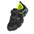 Black-Lime Green - Close up - Mountain Warehouse Childrens-Kids Light Up Trainers