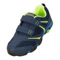 Navy-Lime Green - Front - Mountain Warehouse Childrens-Kids Light Up Trainers