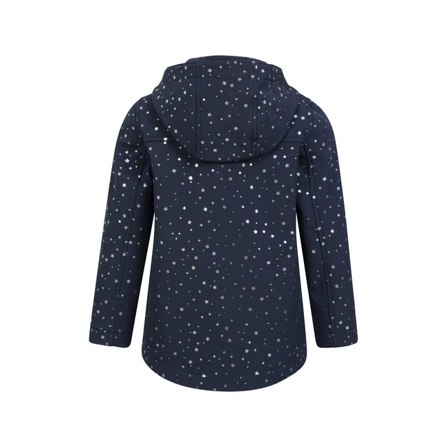 Iridescent - Back - Mountain Warehouse Childrens-Kids Exodus II Star Water Resistant Soft Shell Jacket