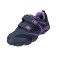 Purple-Navy - Front - Mountain Warehouse Childrens-Kids Light Up Trainers