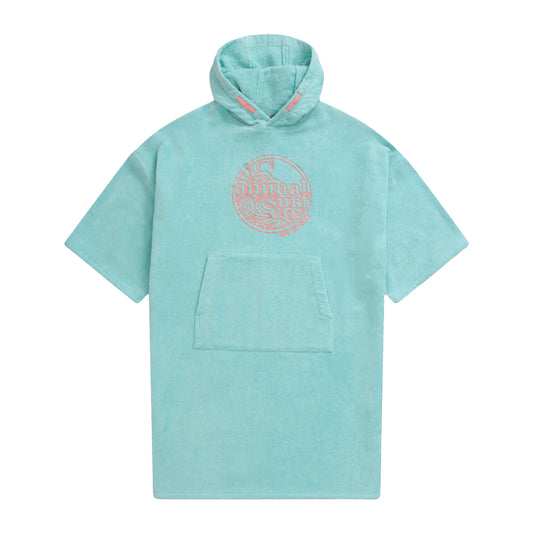 Turquoise - Front - Animal Childrens-Kids Gill Towelling Organic Hooded Towel