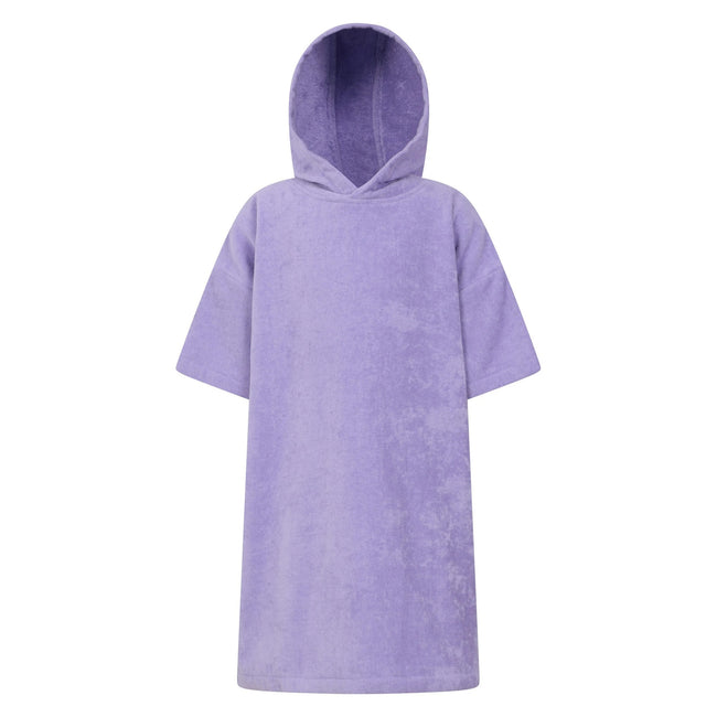 Light Purple - Front - Mountain Warehouse Childrens-Kids Driftwood Hooded Towel