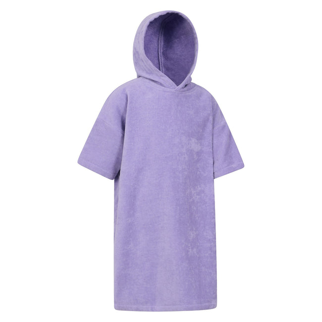 Light Purple - Side - Mountain Warehouse Childrens-Kids Driftwood Hooded Towel