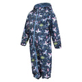Blue-Pink-Green - Side - Mountain Warehouse Baby Unicorn Rain Suit