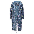 Blue-Pink-Green - Pack Shot - Mountain Warehouse Baby Unicorn Rain Suit