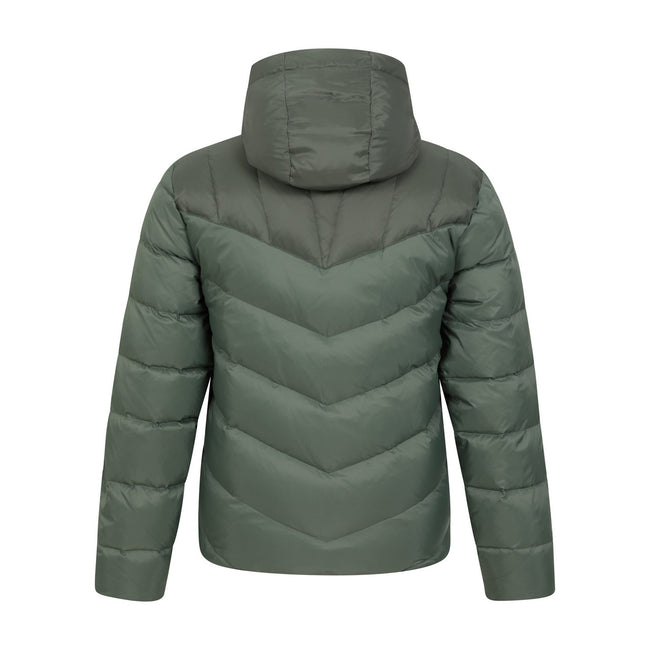 Khaki - Back - Mountain Warehouse Mens Barrier Extreme Down Jacket