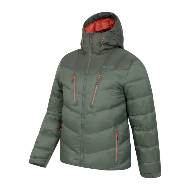 Khaki - Lifestyle - Mountain Warehouse Mens Barrier Extreme Down Jacket