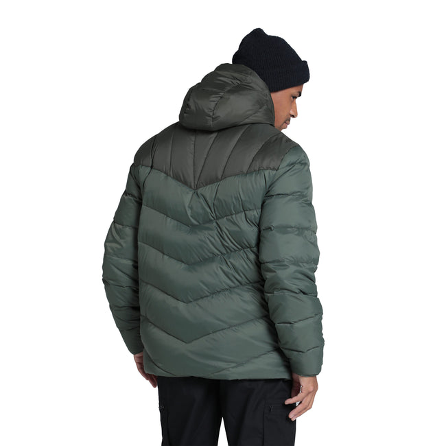 Khaki - Close up - Mountain Warehouse Mens Barrier Extreme Down Jacket