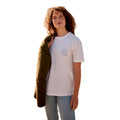White - Side - Animal Womens-Ladies Leena Graphic Print Organic T-Shirt