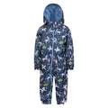 Blue-Pink-Green - Front - Mountain Warehouse Baby Unicorn Rain Suit