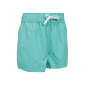 Teal - Lifestyle - Mountain Warehouse Girls Waterfall Organic Shorts