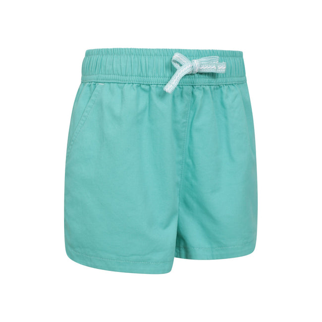 Teal - Lifestyle - Mountain Warehouse Girls Waterfall Organic Shorts