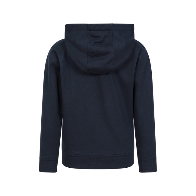 Navy - Back - Mountain Warehouse Childrens-Kids Essentials Full Zip Hoodie