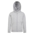 Grey - Front - Mountain Warehouse Childrens-Kids Essentials Full Zip Hoodie