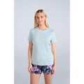Light Blue - Front - Animal Womens-Ladies Latero Hybrid Swimming T-Shirt