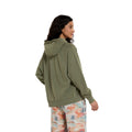 Dark Green - Close up - Animal Womens-Ladies Kaya Organic Hoodie