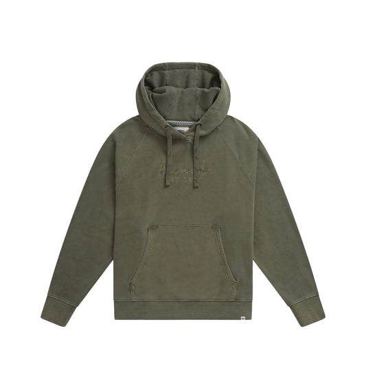 Dark Green - Front - Animal Womens-Ladies Kaya Organic Hoodie