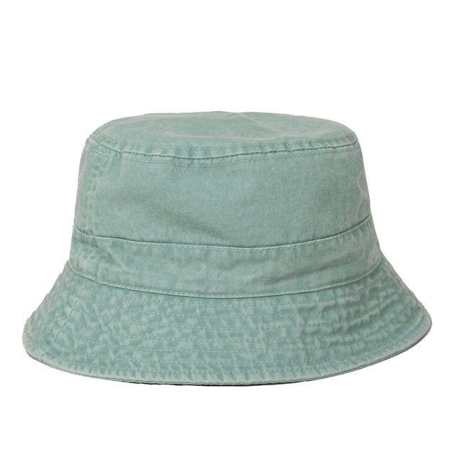Pale Green - Back - Animal Womens-Ladies Indie Logo Organic Bucket Hat