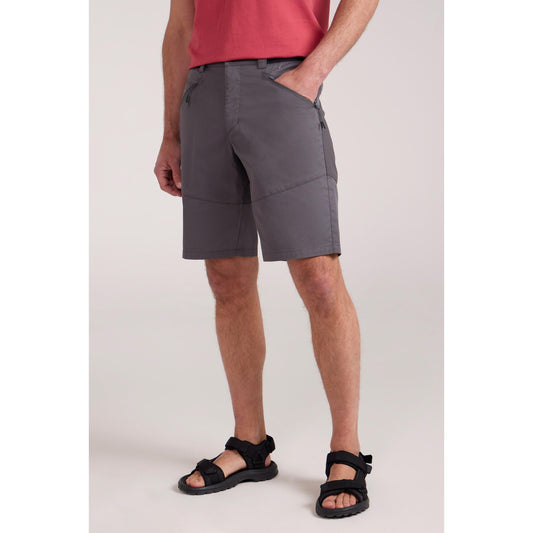 Charcoal - Front - Mountain Warehouse Mens Jungle Trekking Shorts