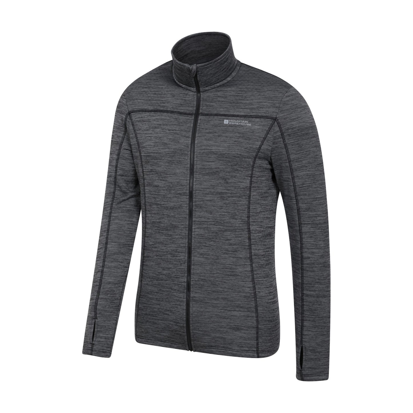 Grey - Lifestyle - Mountain Warehouse Mens Finsbury Full Zip Midlayer