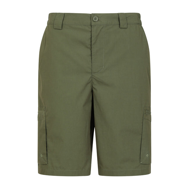 Khaki Green - Front - Mountain Warehouse Mens Trek Shorts