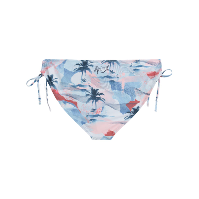 Pale Blue - Back - Animal Womens-Ladies Iona Recycled Side Tie Bikini Bottoms