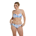 Pale Blue - Side - Animal Womens-Ladies Iona Recycled Side Tie Bikini Bottoms