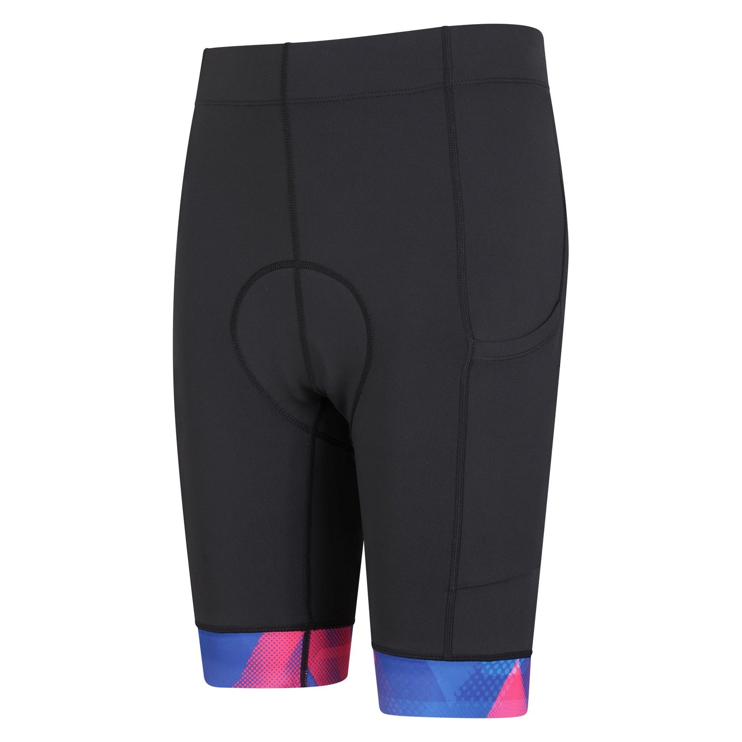 Black - Lifestyle - Mountain Warehouse Womens-Ladies Chase Printed Cycling Shorts