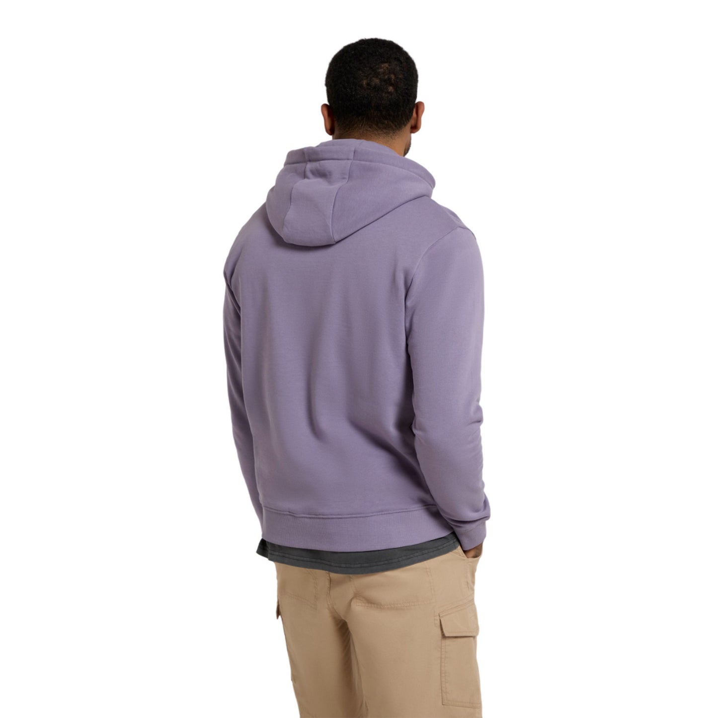 Lilac - Lifestyle - Animal Mens River Graphic Print Organic Hoodie