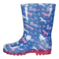 Purple - Side - Mountain Warehouse Childrens-Kids Splash Unicorn Light Up Wellington Boots