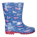 Purple - Lifestyle - Mountain Warehouse Childrens-Kids Splash Unicorn Light Up Wellington Boots