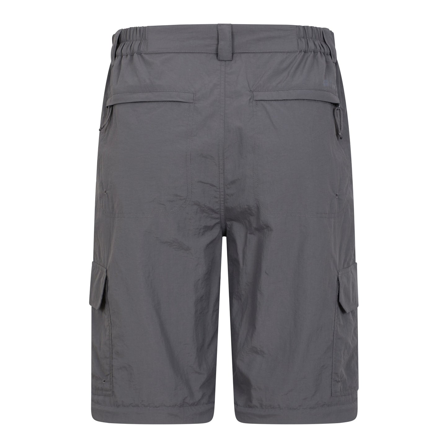 Grey - Close up - Mountain Warehouse Mens Explore Zip-Off Trousers