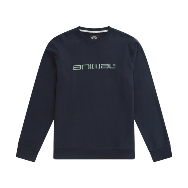 Navy - Front - Animal Mens Driver Organic Sweatshirt