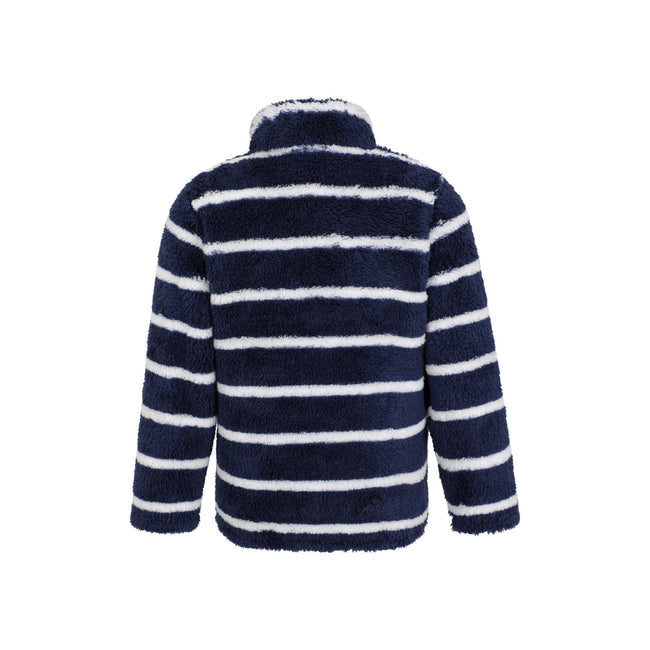 Navy - Back - Mountain Warehouse Childrens-Kids Nessy Borg Half Zip Fleece