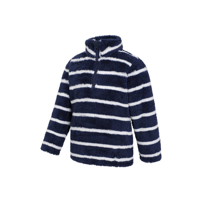 Navy - Lifestyle - Mountain Warehouse Childrens-Kids Nessy Borg Half Zip Fleece