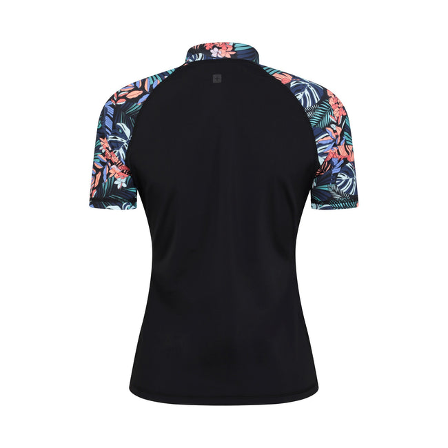 Mixed - Back - Mountain Warehouse Womens-Ladies Patterned Rash Top