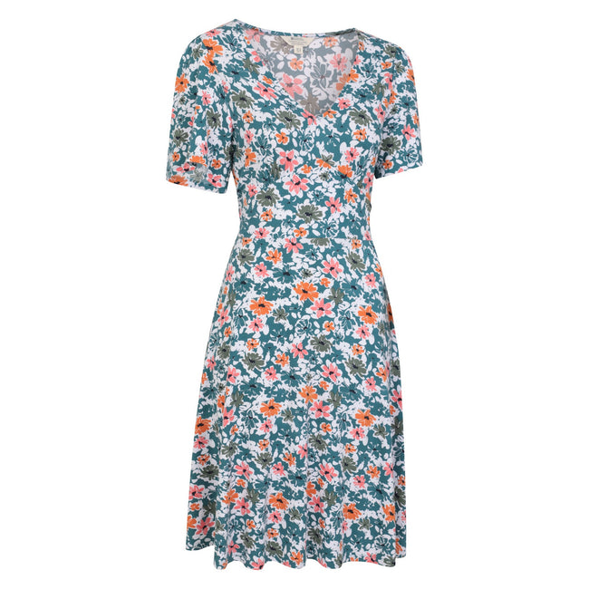 Dark Teal - Lifestyle - Mountain Warehouse Womens-Ladies Como Floral Dress